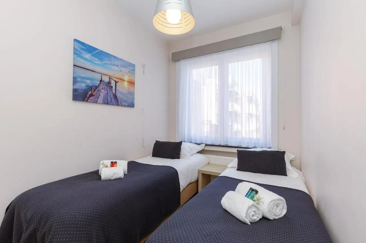 Modern, Sunny Flat With Lateral Sea View And Frontal Balcony Apartment Middelkerke Belgium